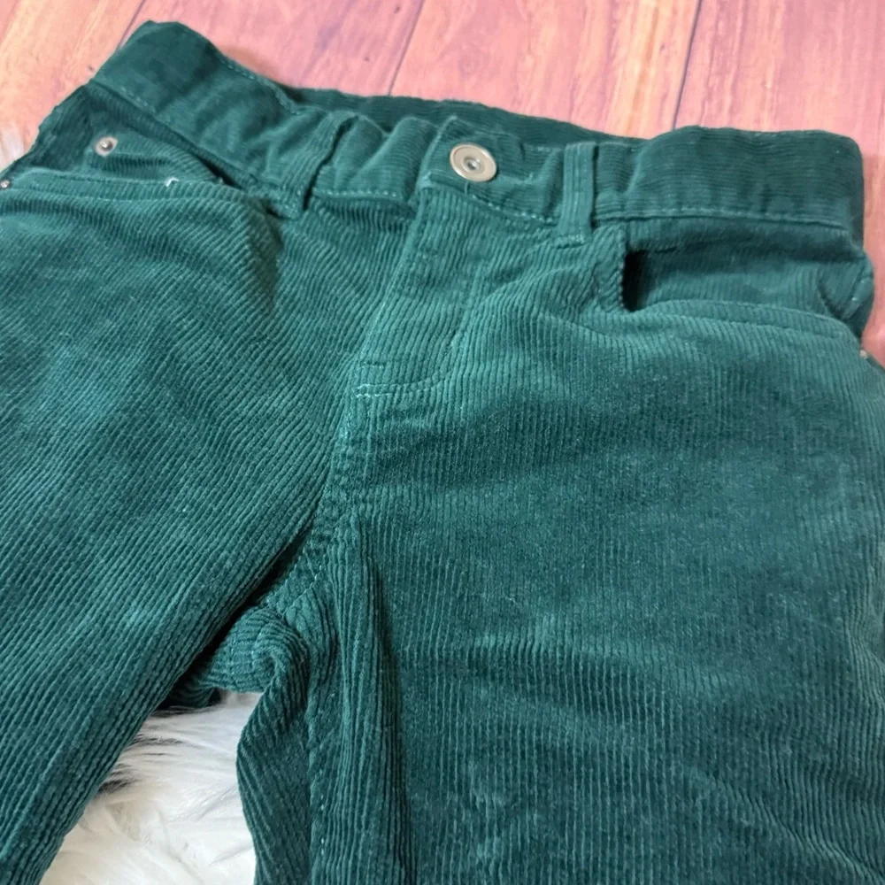 The Children's Place Dark Green Corduroy Kids Pants perfect for Christmas pictur